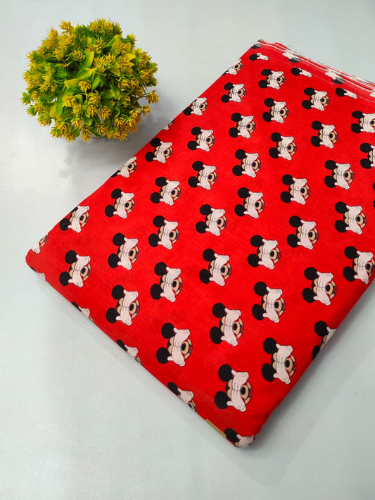Pure Cotton Fabric Screen Printed