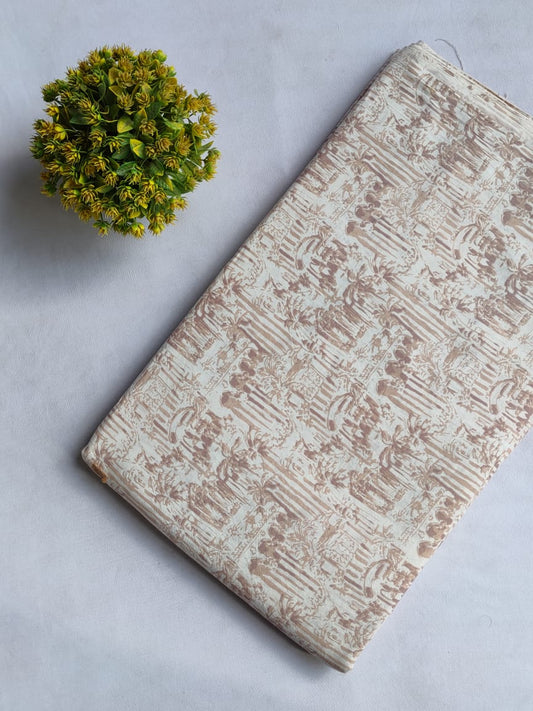 Hand Block Printed Pure Cotton Fabric In Running Length - JBRHS18