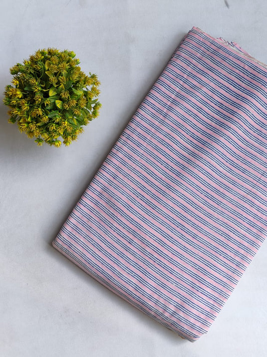 Hand Block Printed Pure Cotton Fabric In Running Length - JBRHS9