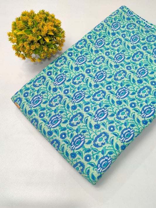 Soft Cotton Hand Block Fabric