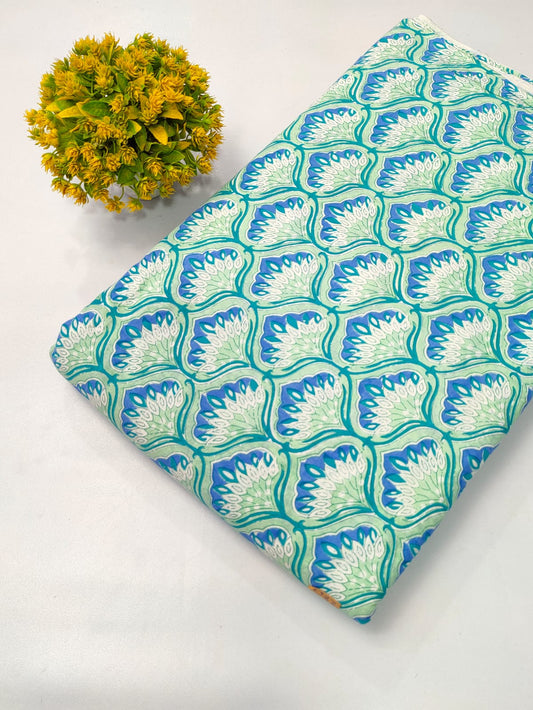 Soft Cotton Hand Block Fabric
