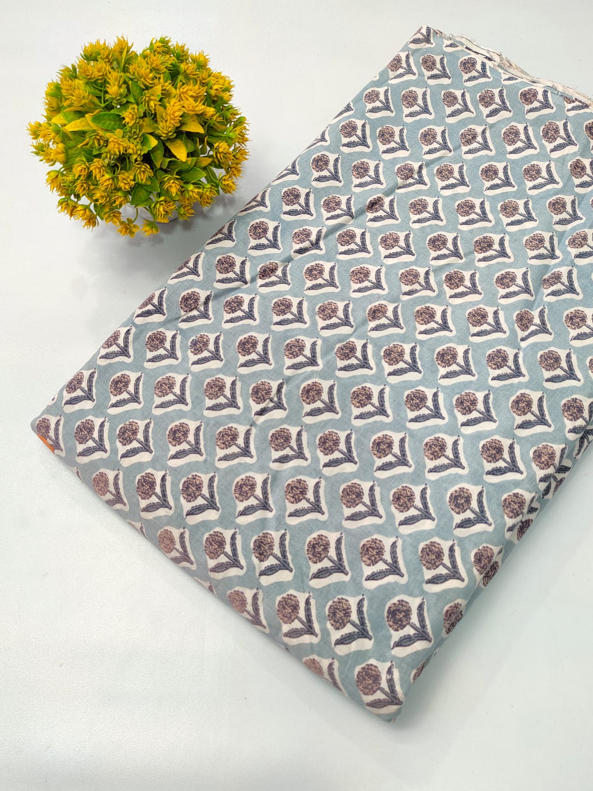 Soft Cotton Hand Block Fabric