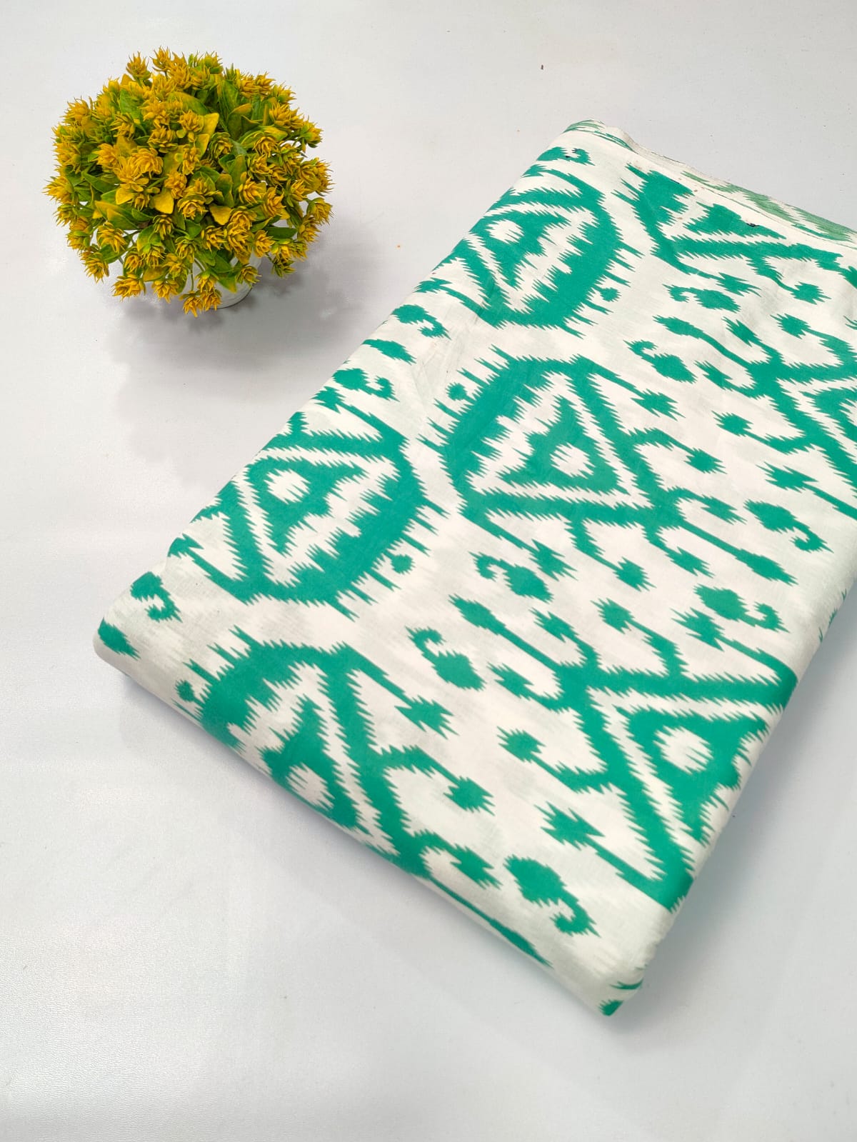 Soft cotton fabric for summer tulsi prints