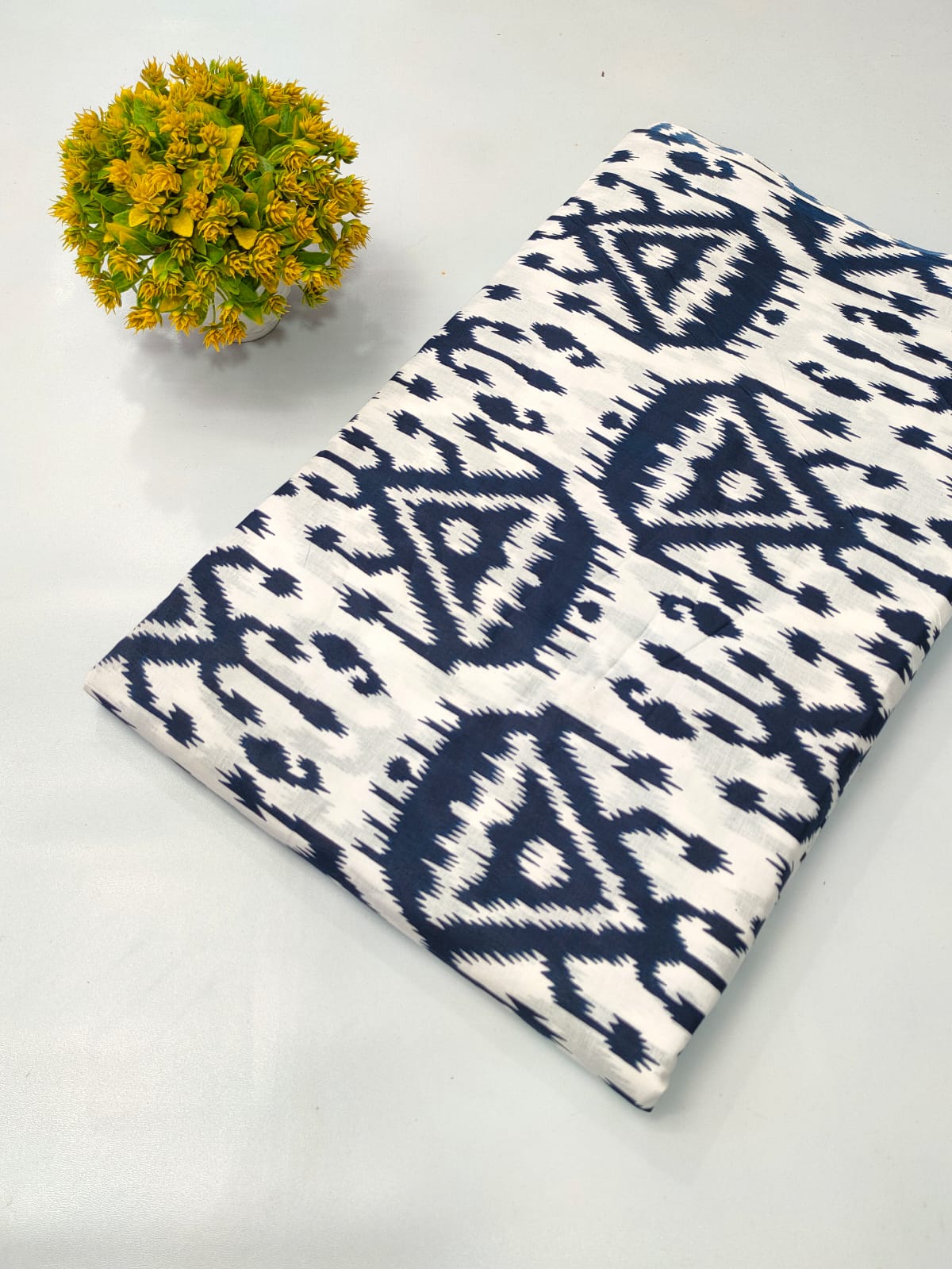 Soft cotton fabric for summer tulsi prints