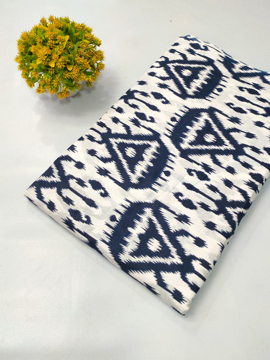 Soft cotton fabric for summer tulsi prints