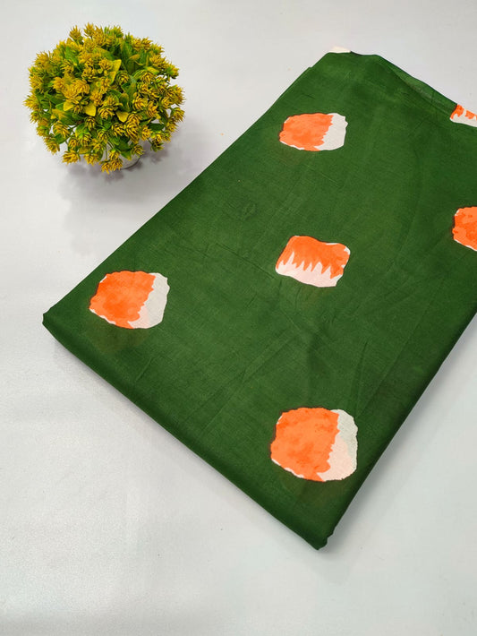 Soft cotton fabric for summer tulsi prints