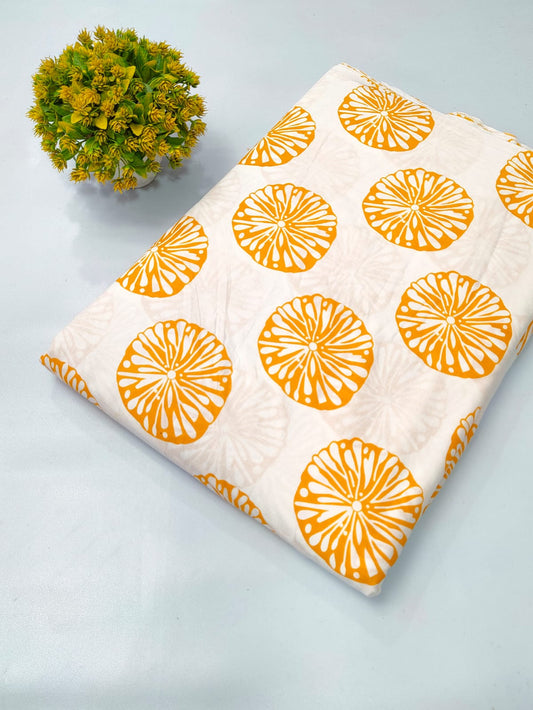 Soft cotton fabric for summer tulsi prints