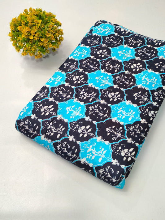 Soft cotton fabric for summer tulsi prints