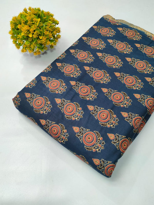 Soft cotton fabric for summer tulsi prints