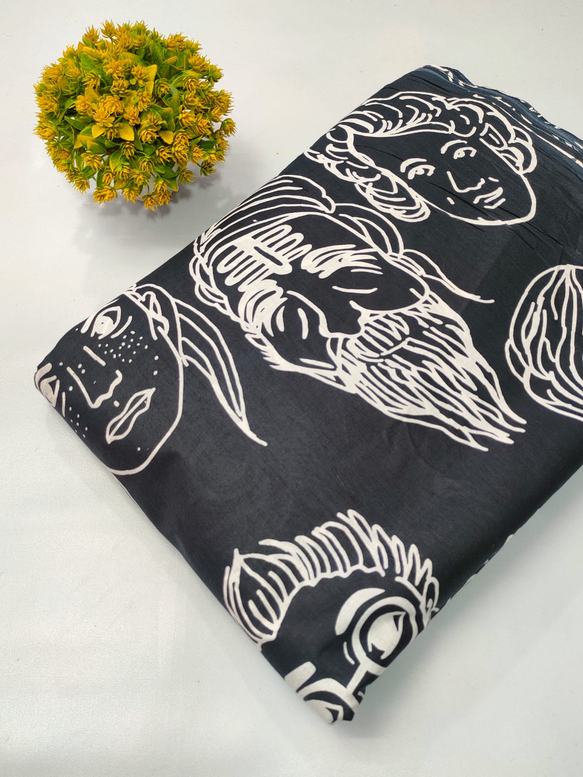 Soft cotton fabric for summer tulsi prints