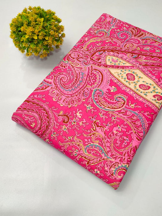 Soft cotton fabric for summer tulsi prints