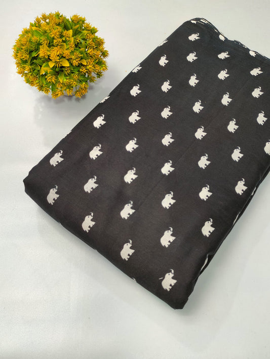 Soft cotton fabric for summer tulsi prints