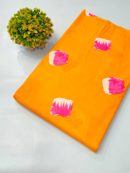 Soft cotton fabric for summer tulsi prints