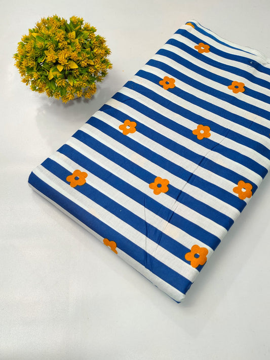 Soft cotton fabric for summer tulsi prints