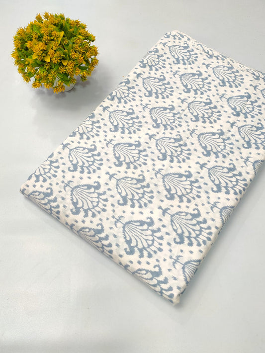Soft cotton fabric for summer tulsi prints
