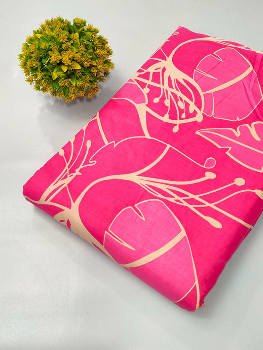 Soft cotton fabric for summer tulsi prints