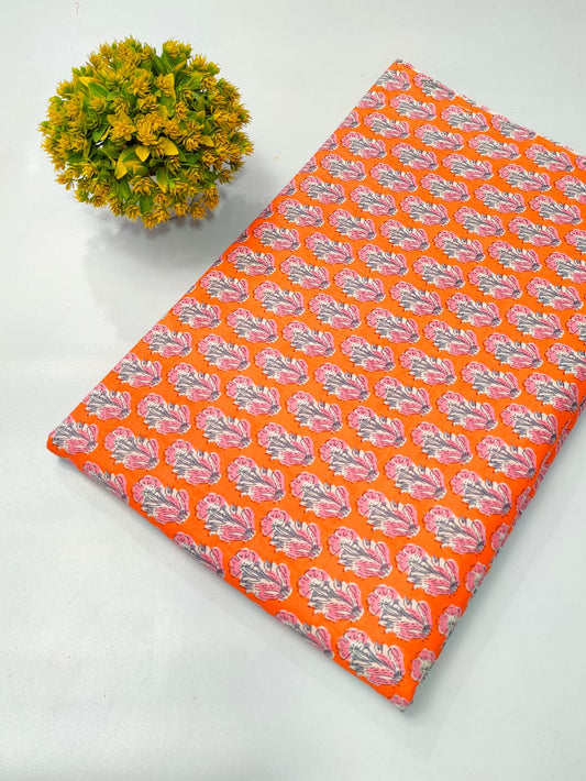 Soft cotton fabric for summer tulsi prints