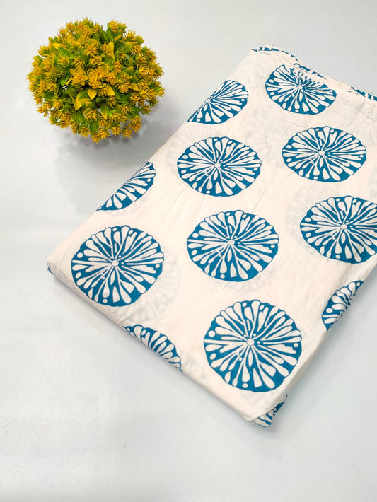 Soft cotton fabric for summer tulsi prints